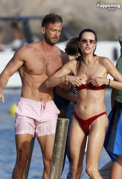 Alessandra Ambrosio is Seen with Alexander Smurfit Enjoying a Swim Together in Ibiza (39 Photos) - Brazil - Ireland on dailyfans.net