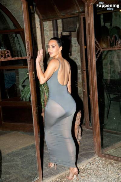 Kim Kardashian Shows Off Her Assets in a Sheer Dress (14 Photos) on dailyfans.net