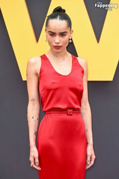 Zoë Kravitz Shows Off Her Pokies at the Premiere of “Blink Twice” in London (109 Photos) - city London on dailyfans.net